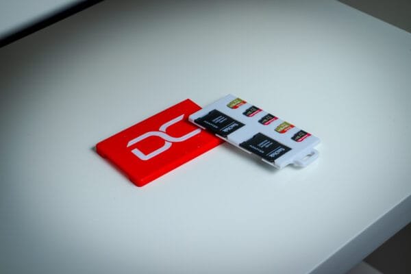 Micro SD holder, rojo